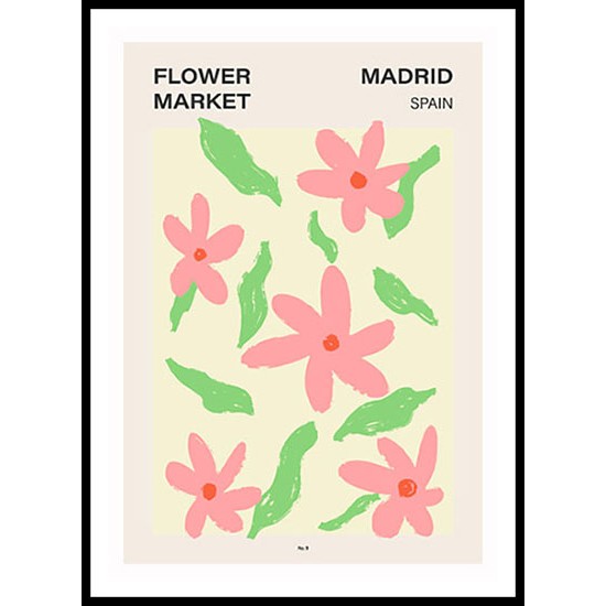 Abstract Flower Market Floral Wall Art Poster 12